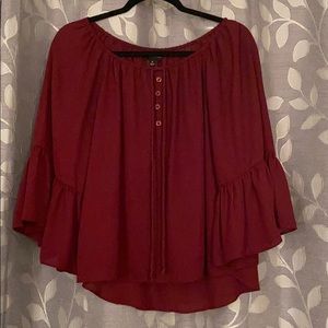 Red blouse
